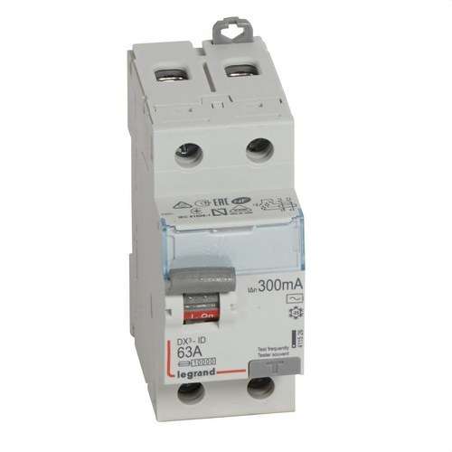 Διαφορικός DX3 2P 63A 300mA Κατηγορία AC με αναφορά 411526 από τη μάρκα LEGRAND