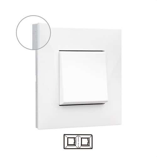 2-Element Decorative Frame White/Chrome Valena Next with reference 741012 from the brand LEGRAND
