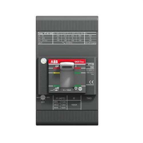 Διακόπτης θερμομαγνητικός XT1N-160 3PAC R-160 65KA με αναφορά 1SDA067418R1 από τη μάρκα ABB