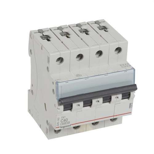 Μαγνητοθερμικός TX3 4P 40A Καμπύλη C Καμπύλη C 6kA με αναφορά 403630 από τη μάρκα LEGRAND