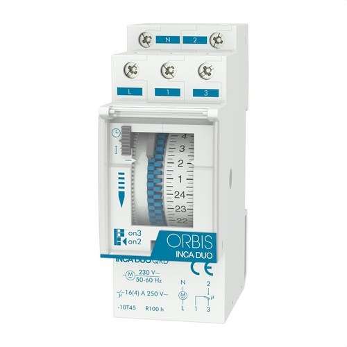 Αναλογικός Χρονοδιακόπτης Obris INCA DUO QRD 230 V με αναφορά OB330232 από τη μάρκα ORBIS