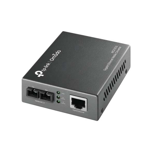 Μετατροπέας μέσων μονοτροπικής ίνας Gigabit με αναφορά MC210CS από τη μάρκα TP-LINK