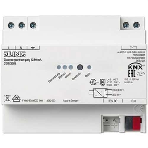 Τροφοδοτικό Jung KNX 1.280 mA με αναφορά 21280REG από τη μάρκα JUNG