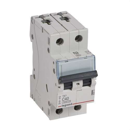 Magnetotérmico TX3 2P 40A Καμπύλη C Καμπύλη C 6kA με αναφορά 403610 από τη μάρκα LEGRAND