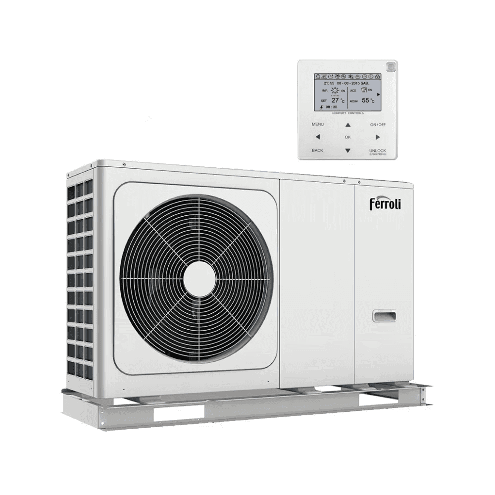 Αντλία θερμότητας αεροθερμίας monobloc Ferroli OMNIA M 3.2 12 kW με αναφορά 2CP000EF από τη μάρκα FERROLI
