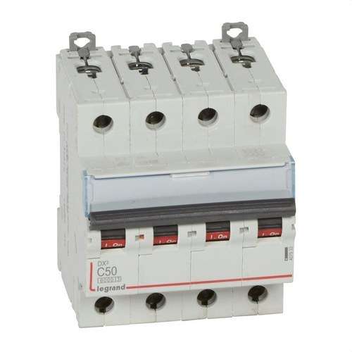 DX3 Διακόπτης Ισχύος 4P 50A Καμπύλη C 6/10kA με αναφορά 407933 από τη μάρκα LEGRAND