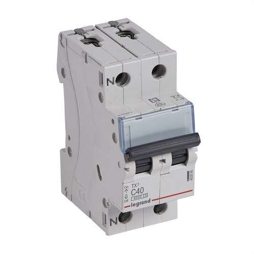 Μαγνητοθερμικός TX3 P+N 40A Καμπύλη C Καμπύλη C 6kA με αναφορά 403590 από τη μάρκα LEGRAND
