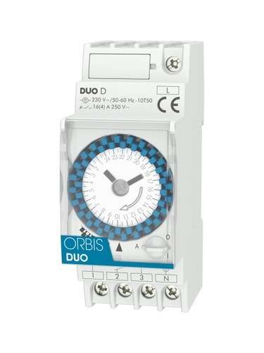 Αναλογικός χρονοδιακόπτης 2 MOD.DUO D 230V με αναφορά OB291032 από τη μάρκα ORBIS