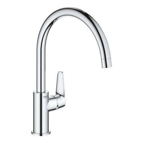 Μπαταρία κουζίνας μονού μοχλού 1/2" Grohe Baucurve χρώμιο με αναφορά 31536001 από τη μάρκα GROHE
