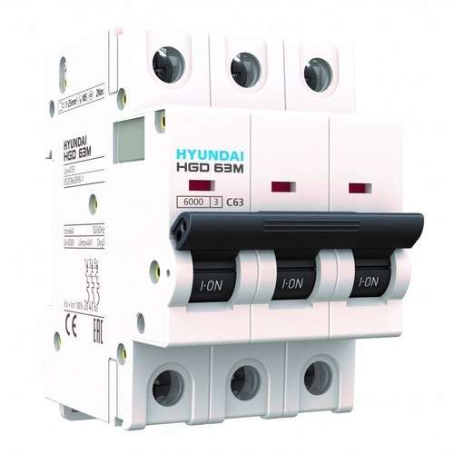 Μαγνητοθερμικό STD 4P 10kA 125A Καμπύλη C με αναφορά HGD100S-4P125C από τη μάρκα HYUNDAI