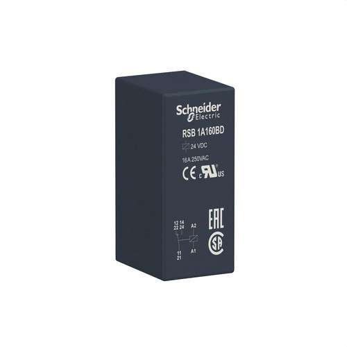 Ρελέ πρίζας 1 ΑΝΟ/ΚΛΕΙ 16A 24V DC με αναφορά RSB1A160BD από τη μάρκα SCHNEIDER ELECTRIC