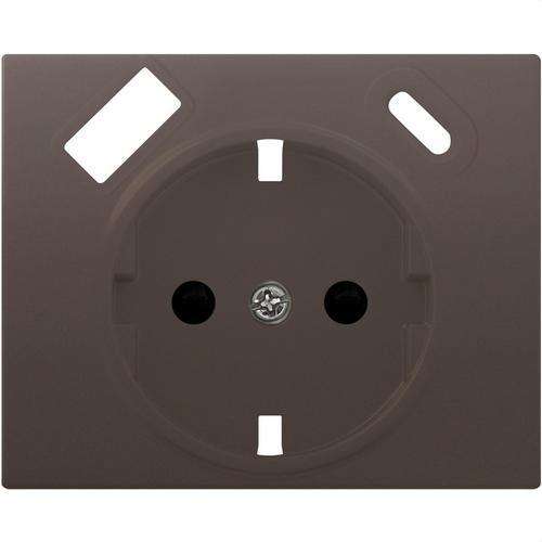 Πρίζα schuko με διπλή USB σοκολάτα Iris με αναφορά 18724-USBC-CH από τη μάρκα BJC