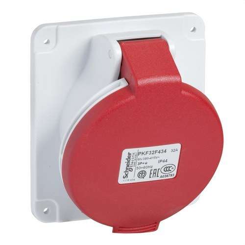 Ενσωματωμένη βάση κλίσης 32A 3P+TT 380-415V IP44 με αναφορά PKF32F434 από τη μάρκα SCHNEIDER ELECTRIC