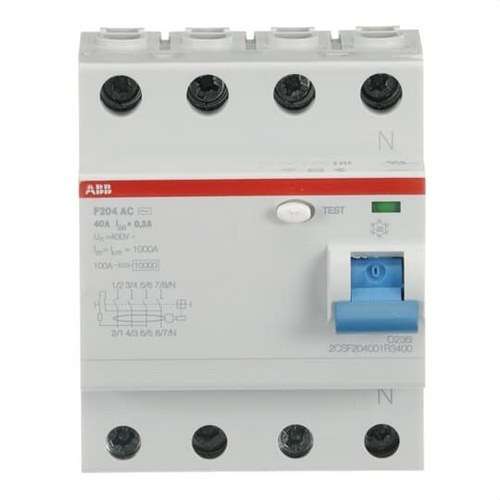Διαφορικό 4P 40A Τάξη AC 300mA με αναφορά 2CSF204001R3400 από τη μάρκα ABB