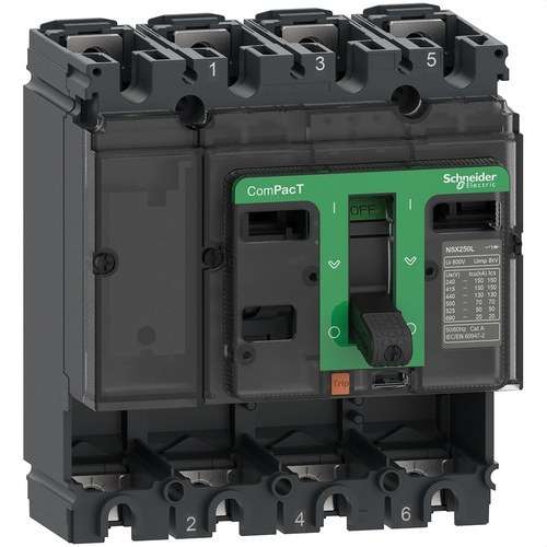 Μπλοκ κοπής ComPacT NSX250N 50kA AC 4P 250A με αναφορά C25N4 από τη μάρκα SCHNEIDER ELECTRIC