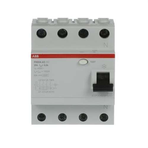 Διαφορικό 4P 25A Τάξη AC 300mA με αναφορά 2CSF204003R3250 από τη μάρκα ABB