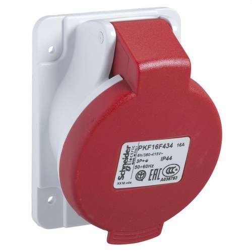 Ενσωματωμένη κεκλιμένη βάση 16A 3P+TT 380-415V IP44 με αναφορά PKF16F434 από τη μάρκα SCHNEIDER ELECTRIC