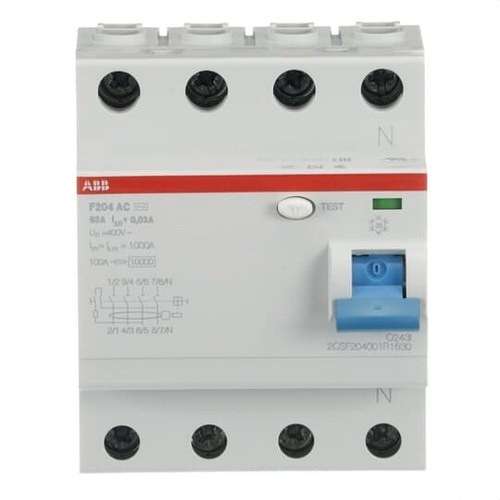 Διαφορικός 4P 63A Τύπος AC 30mA με αναφορά 2CSF204001R1630 από τη μάρκα ABB