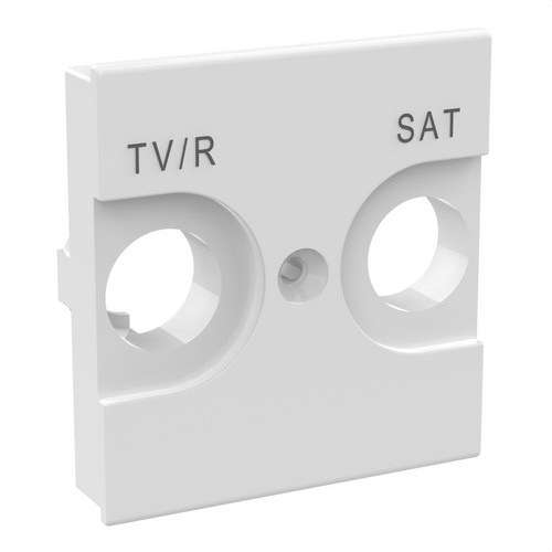Καθολικό μπροστινό σύνδεσης TV/R-SAT 2 μονάδων λευκό Classia με αναφορά RW4212 από τη μάρκα BTICINO