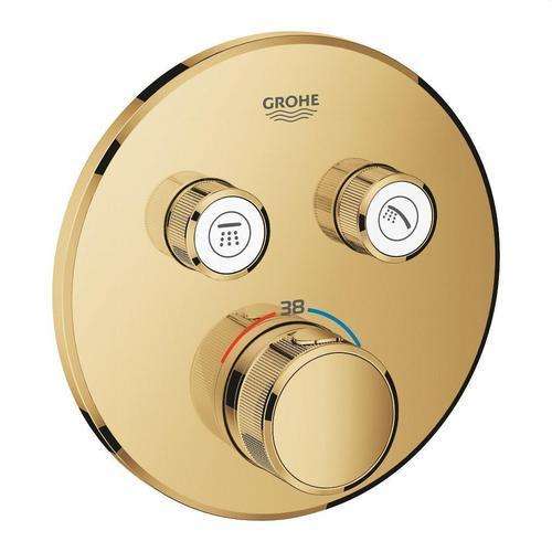Εντοιχισμένος θερμοστάτης με 2 βαλβίδες Grohtherm SmartControl - Cool sunrise με αναφορά 29119GL0 από τη μάρκα GROHE
