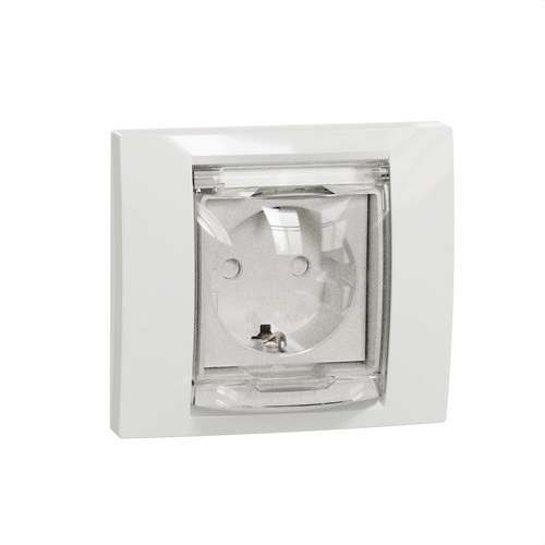 Πρίζα schuko IP44 New Unica Polar με αναφορά NU003718 από τη μάρκα SCHNEIDER ELECTRIC