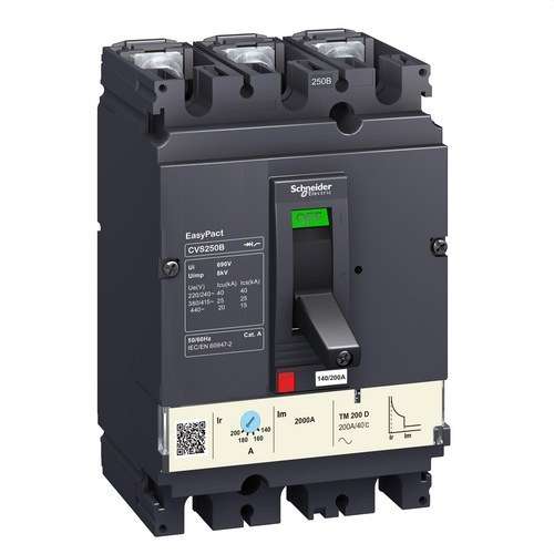 Αυτόματος Διακόπτης Easypact CVS250B TM200D 3P/3R με αναφορά LV525302 από τη μάρκα SCHNEIDER ELECTRIC