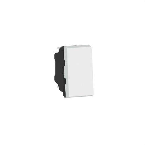 Διακόπτης Legrand Mosaic EasyLed 1 μονάδα 1 δρόμος 10AX 250V λευκός με αναφορά 077000L από τη μάρκα LEGRAND