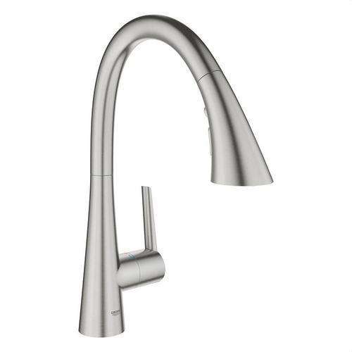 Μπαταρία κουζίνας μονού μοχλού 1/2" Zedra supersteel με αναφορά 32294DC2 από τη μάρκα GROHE