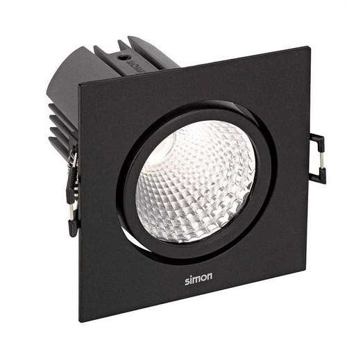 "Downlight LED 703.24 ΡΥΘΜΙΖΟΜΕΝΟ ΤΕΤΡΑΓΩΝΟ 2700K ΕΥΡΕΙΑ ΔΙΑΧΥΣΗ μαύρο" με αναφορά 70324038-482 από τη μάρκα SIMON