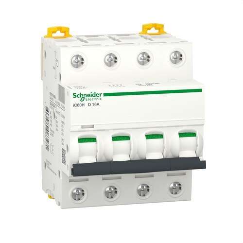 iC60H Διακόπτης 4Π 16A Καμπύλη D 1000A με αναφορά A9F85416 από τη μάρκα SCHNEIDER ELECTRIC