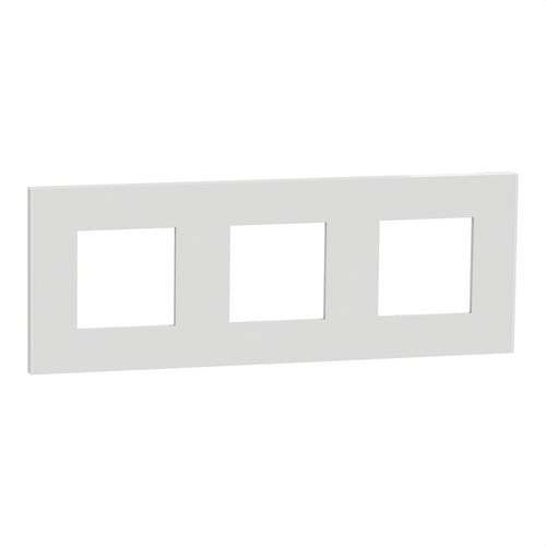 Λευκό πλαίσιο 3 στοιχείων New Unica Deco με αναφορά NU600618 από τη μάρκα SCHNEIDER ELECTRIC