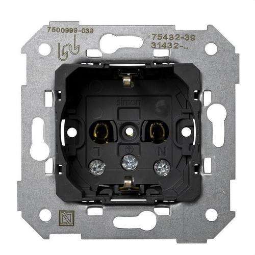 Πρίζα schuko 16 A 250V Simon 75 με αναφορά 75432-39 από τη μάρκα SIMON