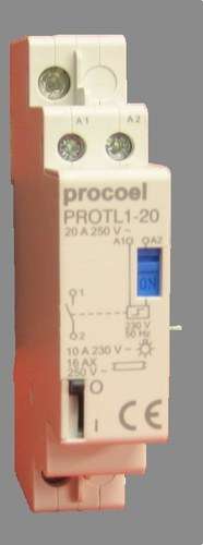 Διακόπτης τηλεχειρισμού 1P 1NA 20A με αναφορά PROTL1-20 από τη μάρκα PROCOEL