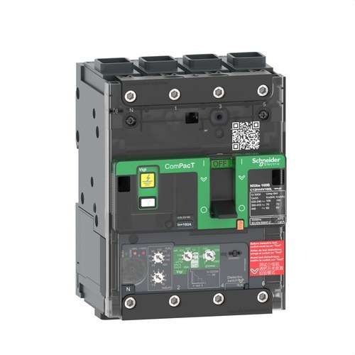 Διακόπτης κυκλώματος ComPacT NSXm100E 16kA AC 4P 100A Micrologic 4.1 ELINK με αναφορά C11E44V100L από τη μάρκα SCHNEIDER ELECTRIC