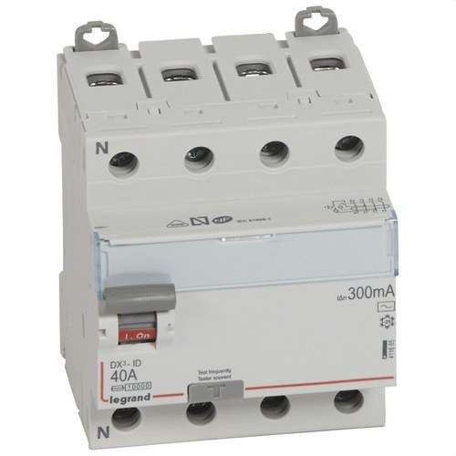 Διαφορικό DX3 4P 40A 300mA Κατηγορία AC με αναφορά 411665 από τη μάρκα LEGRAND