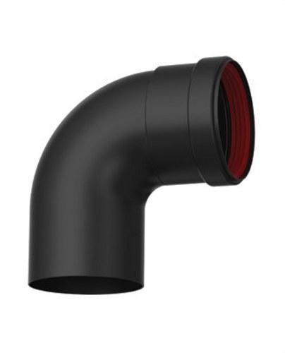 Γωνία καμινάδας για σόμπα πελλετών διάμετρος 80mm 90º μαύρος εμαγιέ χάλυβας με αναφορά 8-90MHKER3 από τη μάρκα FIG