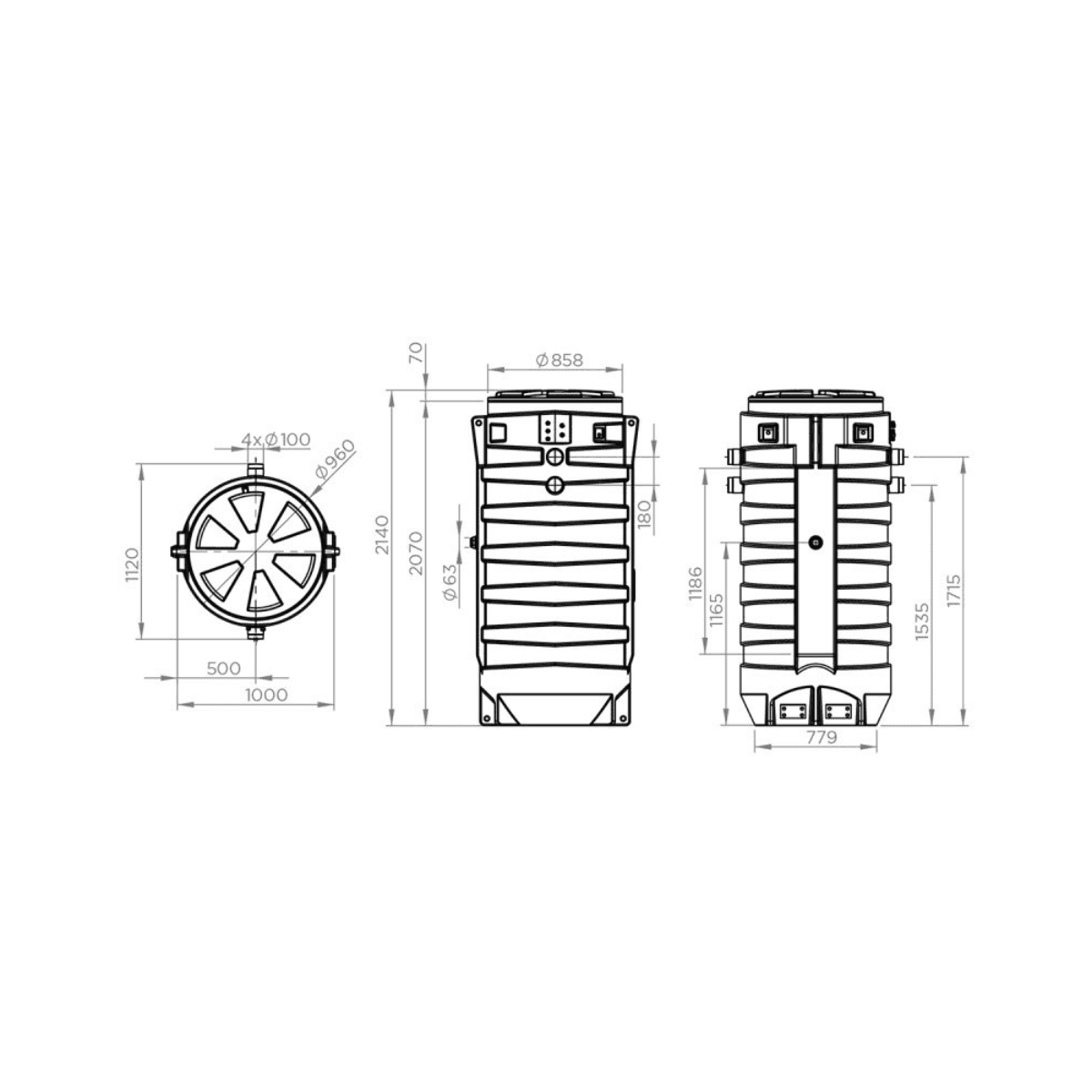 Σταθμός άντλησης SFA Sanifos 1300 2GR SP S - Έκδοση θρυμματιστή με αναφορά 009FOS1300TM από τη μάρκα SFA SANITRIT