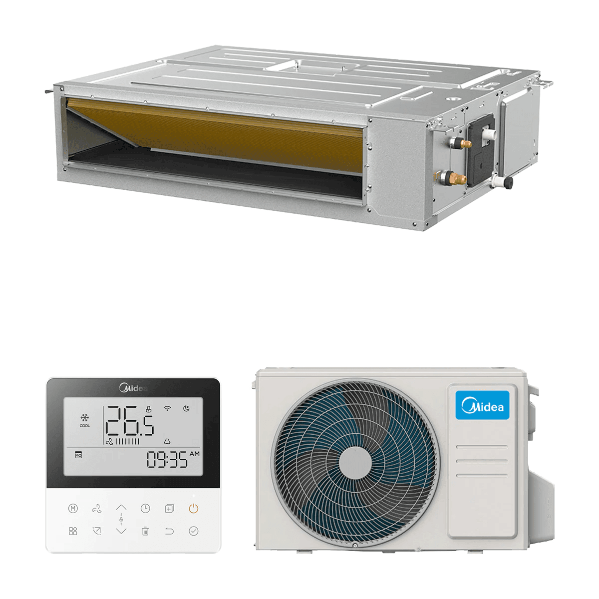 Κλιματιστικό καναλιού Midea A7 3,5 kW 12000 BTU με αναφορά MTJU-35(12)N8Q-1 από τη μάρκα MIDEA