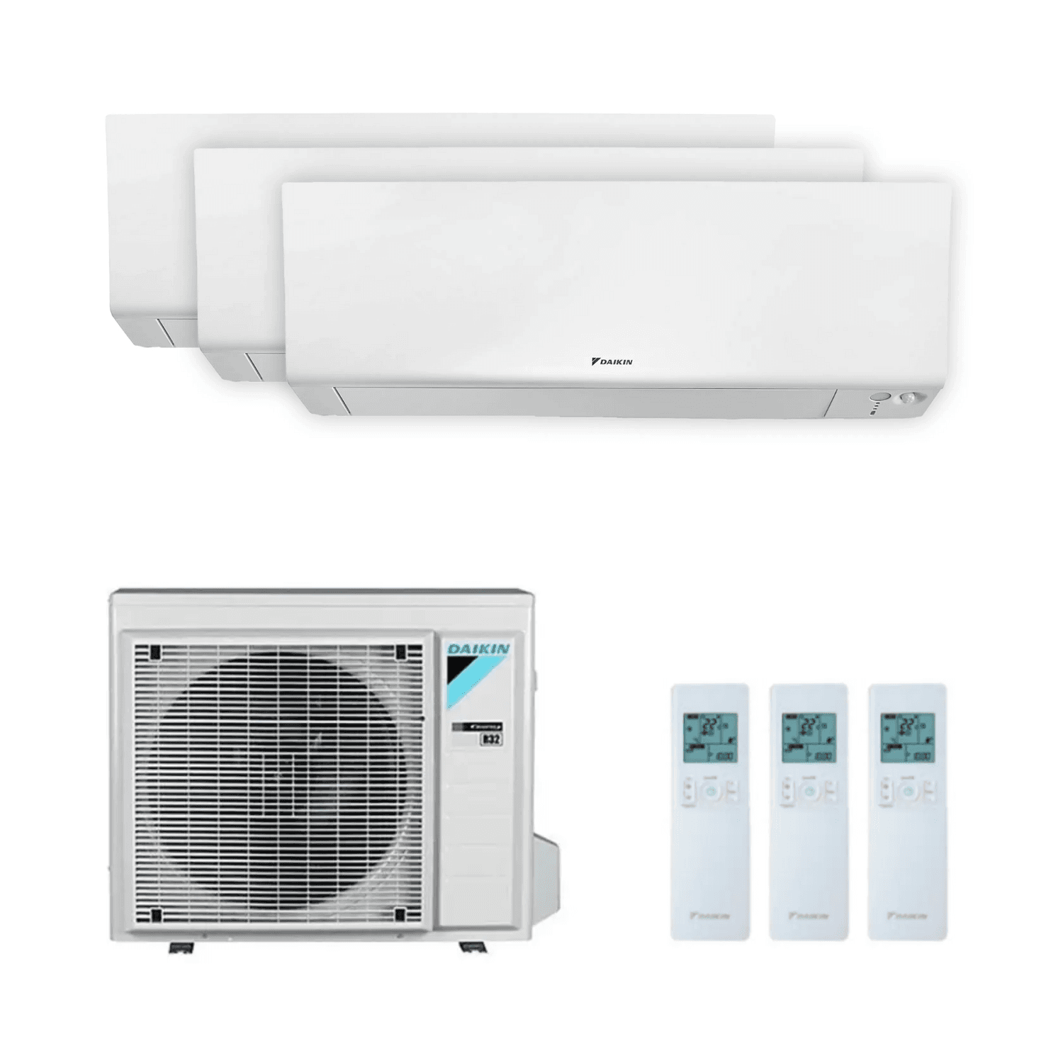 3x1 Air Conditioner with WiFi Daikin Perfera 2.0 kW + 2.5 kW (2) with reference KITDAIPER3MXM52A202525 from the brand DAIKIN