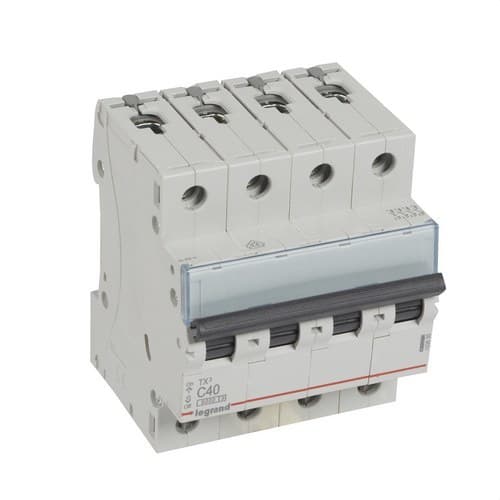 Μαγνητοθερμικός TX3 4P 40A Καμπύλη C Καμπύλη C 6kA με αναφορά 403630 από τη μάρκα LEGRAND