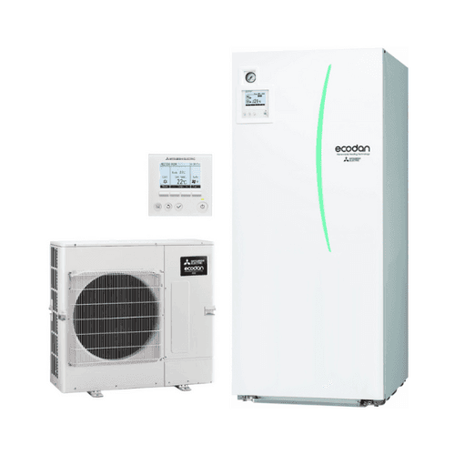 Σετ αντλίας θερμότητας αέρα Mitsubishi ECODAN ECO Inverter 6 kW 200 λίτρα με αναφορά ECODANECO6-200 από τη μάρκα MITSUBISHI