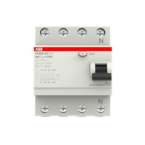 4P 40A AC Class 30mA Residual Current Circuit Breaker with reference 2CSF204004R1400 from the brand ABB