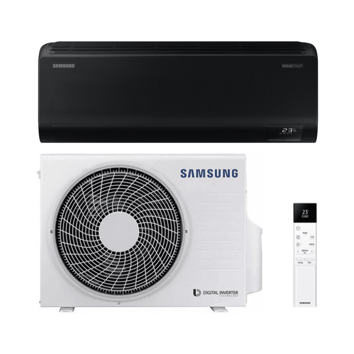Κλιματιστικό μαύρο με wifi Samsung WindFree Avant Black S2 3,5 kW 12000 BTU με αναφορά SAMWINDAVANTBLACK12 από τη μάρκα SAMSUNG