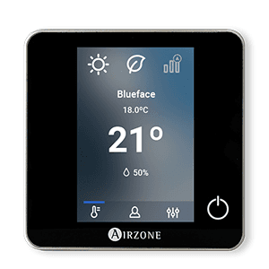 Wired Thermostat Airzone Blueface Zero Black with reference AZCE6BLUEZEROCN from the brand AIRZONE