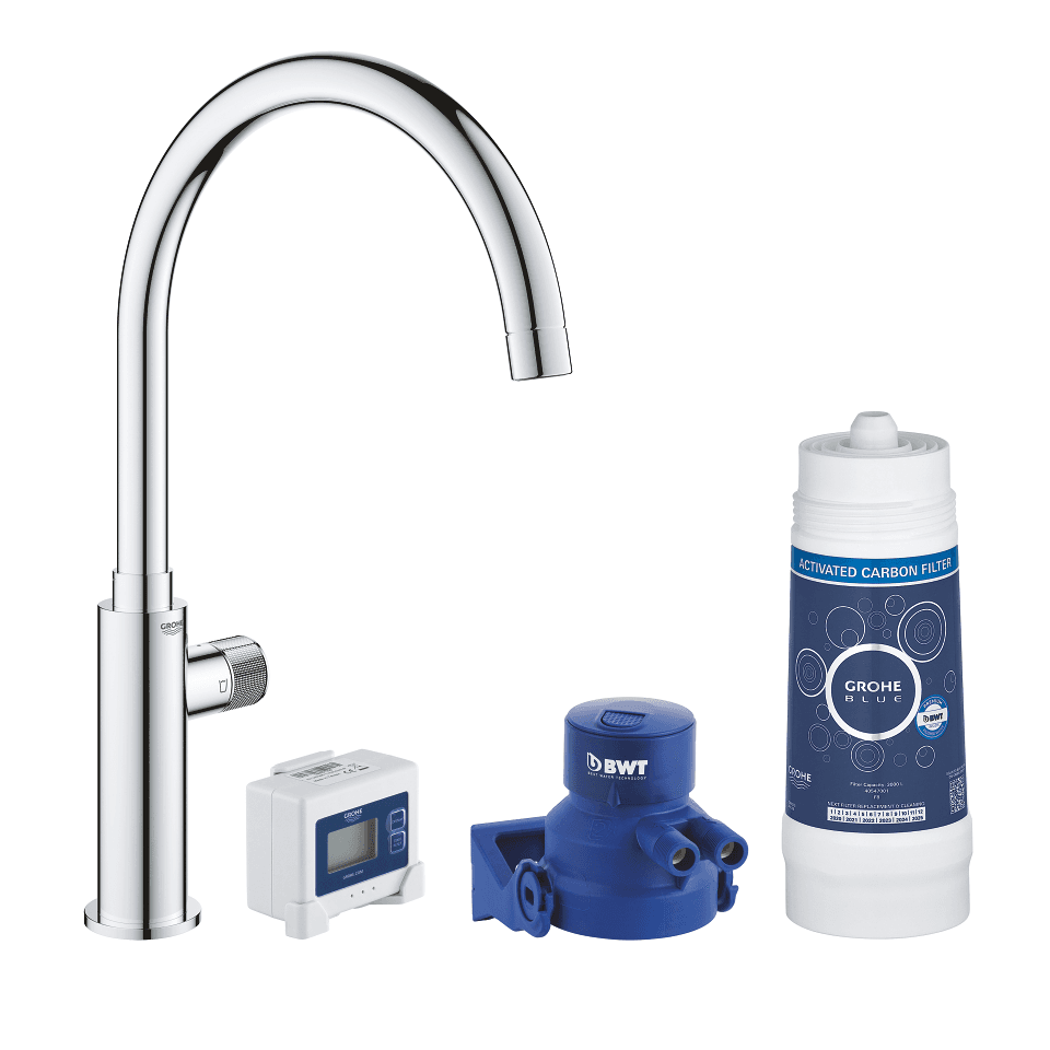 Starter kit - Μπαταρία κουζίνας μονού μοχλού Grohe Blue με αναφορά 30387000 από τη μάρκα GROHE