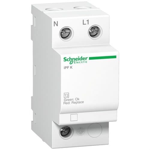 Type 2 Surge Protection Device Acti9 iPFK40 40KA 340V 1P+N with reference A9L15687 from the brand SCHNEIDER ELECTRIC