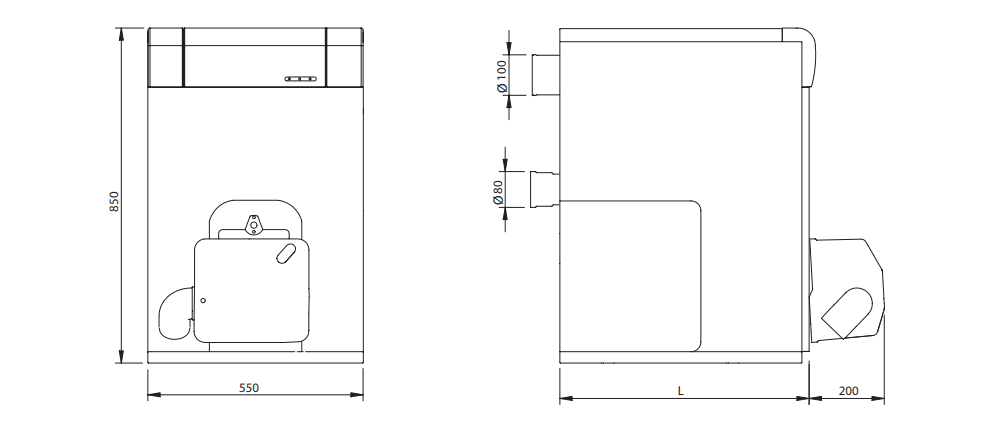 Λέβητας πετρελαίου συμπύκνωσης Domusa JAKA 30 HFD CONDENS 29,3 kW με αναφορά TJAK000072 από τη μάρκα DOMUSA
