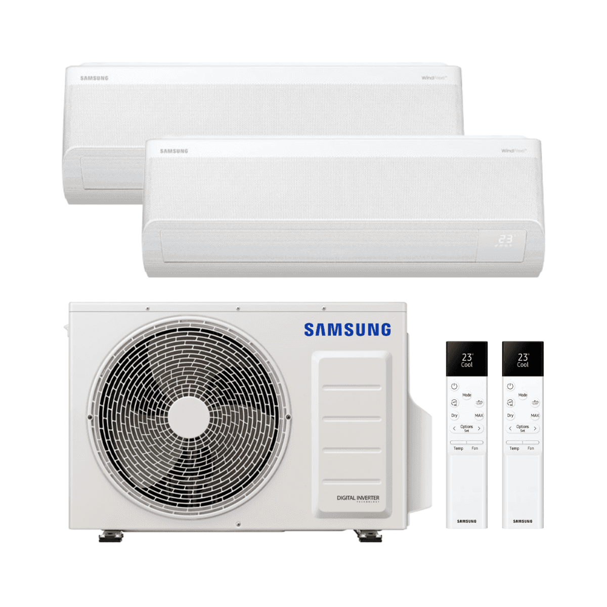 Κλιματιστικό 2x1 με wifi Samsung WindFree Comfort S2 3,5 kW + 5,0 kW με αναφορά KITSAMWFCS212+18 από τη μάρκα SAMSUNG