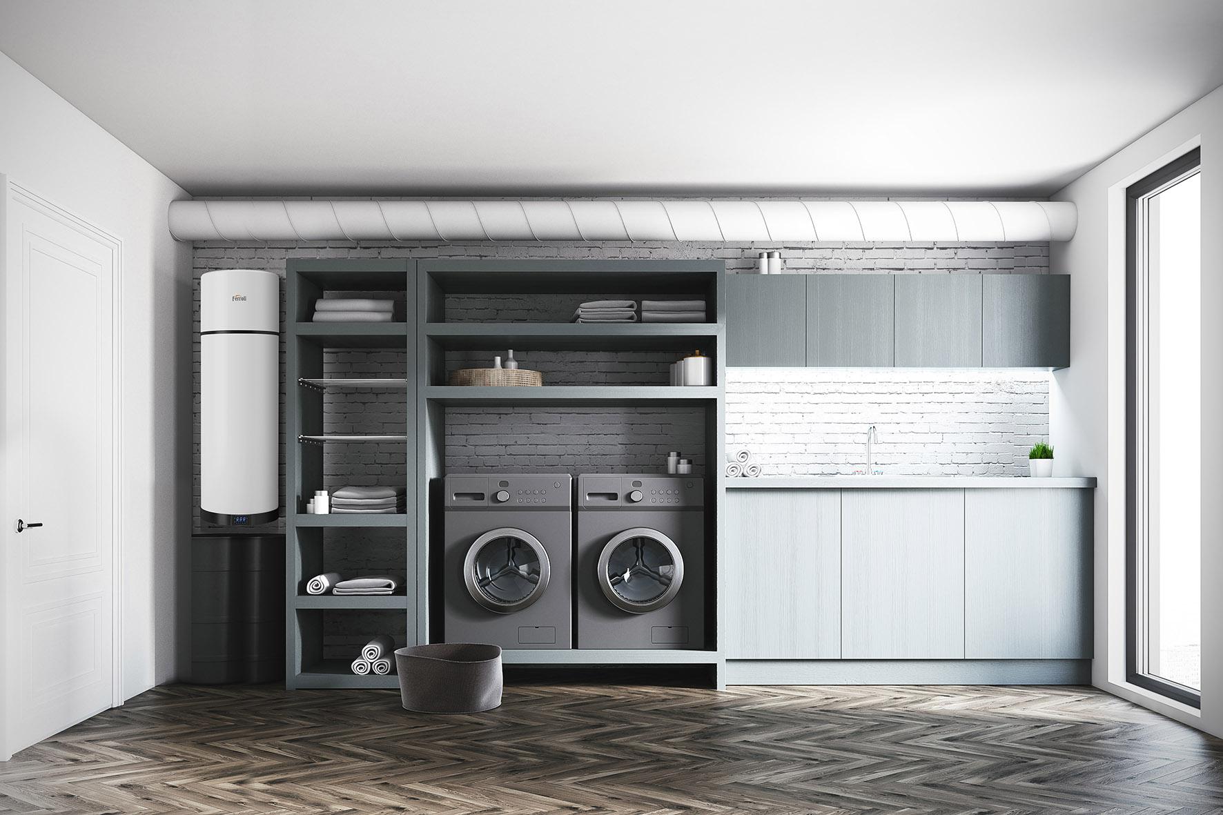 Αντλία θερμότητας για ΖΝΧ με wifi Ferroli EGEA TECH LT 120 λίτρα με αναφορά GAA0Y8KA από τη μάρκα FERROLI