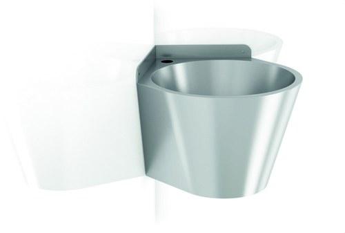 Round Corner Washbasin Stainless Steel 304 Satin Finish with reference GW08 26 04 01 from the brand GENWEC